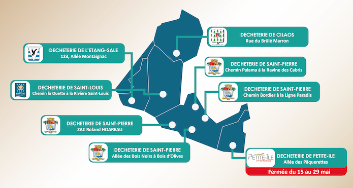 carte décheterie civis_PETITE-ÎLE Fermeture
