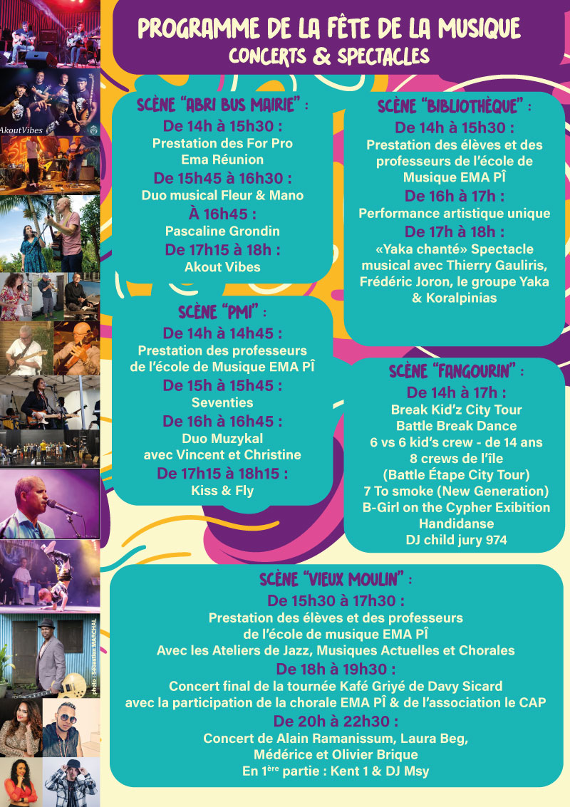 Flyer fête de la musique -verso