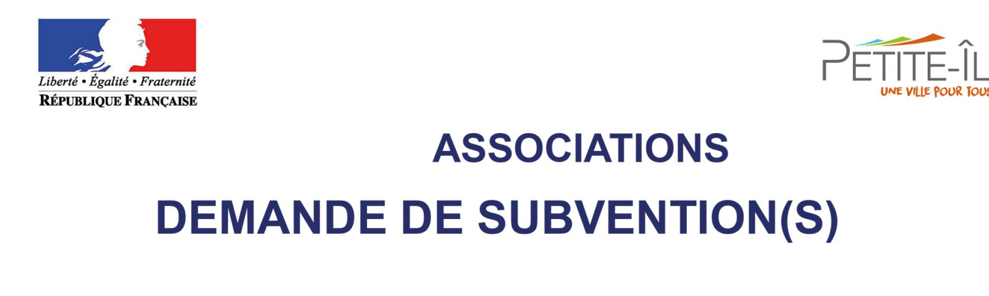 Demande de subventions