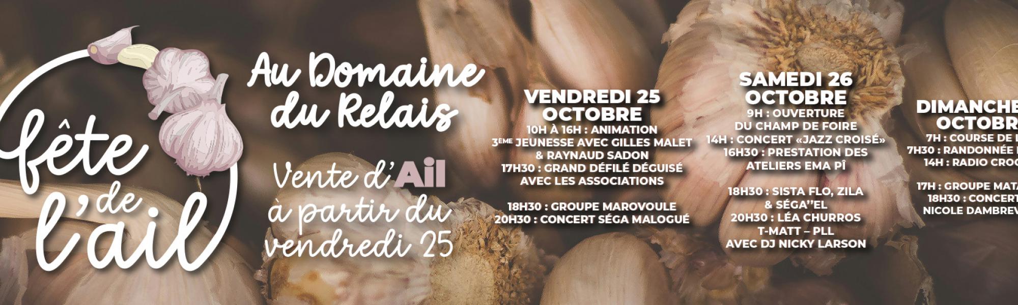 Bandeau fête de l'ail