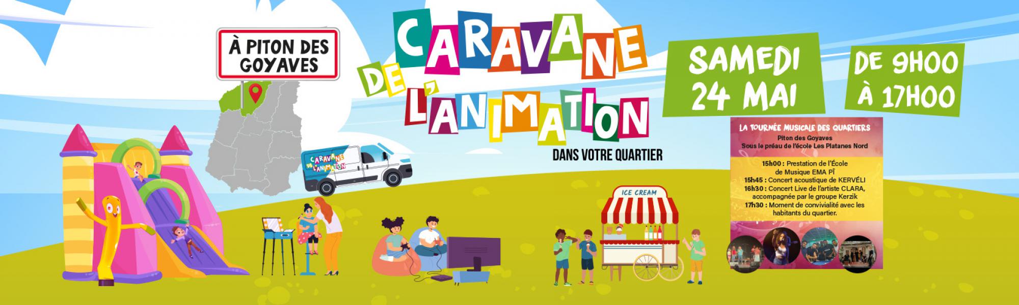 Bandeau caravane de l'animation le samedi 24 mai 2025
