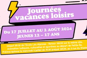 Bandeau journées vacances loisirs-juillet/août 2024